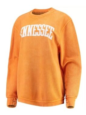 Pressbox Tennessee Orange Corded Crewneck Sweatshirt